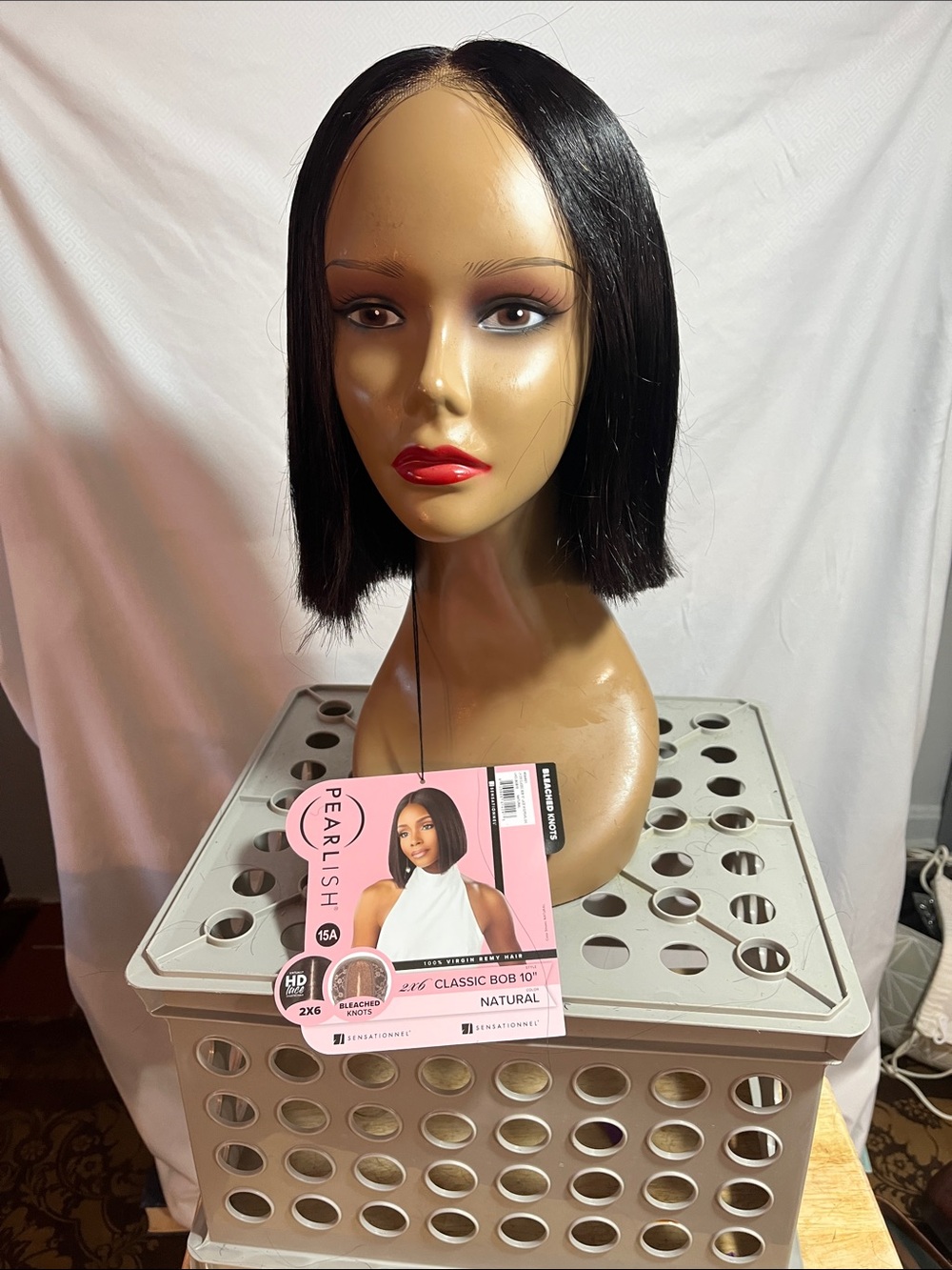 Pearl Sleek Straight Bob Wig - Natural Black